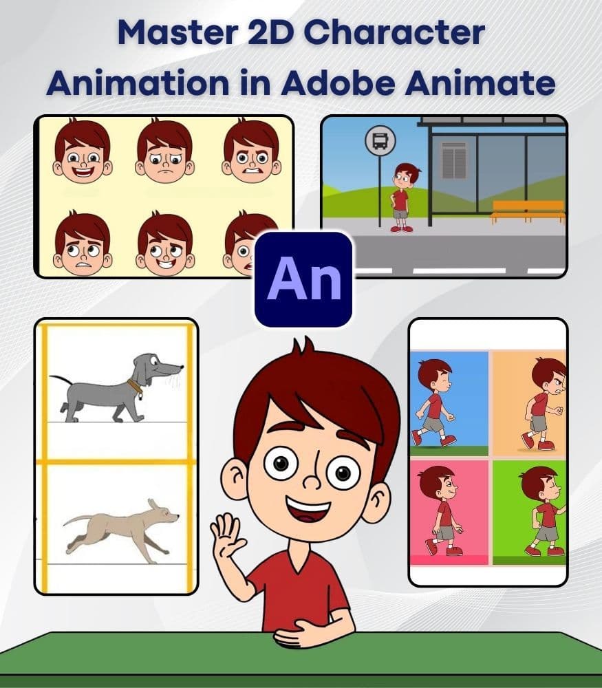 Level 2 Animation Course Master 2D Character Animation in Adobe Animate – Advanced Level